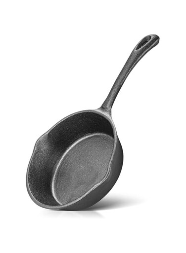 Frying Pan Skillet Cast Iron 16cm by Fissman, Non-Stick Pan, Signature Teardrop Pan, Cookware for Indoor &amp; Outdoor Use, Best for Sauteing   Frying   Searing   Stir-Frying   Sauce Reduction