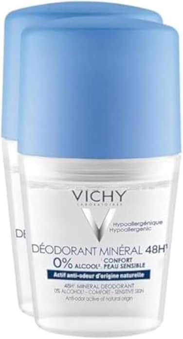 Vichy 48H Mineral Deodorant Roll-On 2 x 50ml
