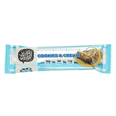 Yubibar Cookies &amp; Cream Protein Bar - 35Gm