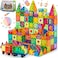 ESSENTIALS 360 Magnetic Tiles Building Blocks, 108 pc Magnetic Toys for Toddlers- Kids Construction STEM Toys for 3+ Year Old Boys and Girls-Learning by Playing Games Inspirational, Educational Toys