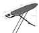 ESSENTIALS 360&reg; Ironing Board 110x30cm, Adjustable Height, Double Felt Sheet with Jumbo Slicone Paded Iron Rest, Heavy Duty 32mm and 25mm Metal Frame, Space-Saving for Home, Laundry Room, Dorm Use