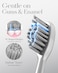 MySmile DY156 Electric Toothbrush for Adults, Rechargeable Sonic Battery Toothbrush Portable with 3 Brush Heads, 2 Mins 5 Modes Smart Timer, 45000VPM, One Charge for 60 Days (Gray, M)