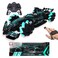 Jinou Remote Control Car - Made with Premium Quality plastic with high power 4WD Dual Motor &ndash; Kids toys Car with Remote Control and Smart Watch Gesture Control with Finger(Turquoise)