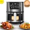 Jinou Airfryer 5.5L&ndash;Non-Stick bucket &amp; Digital Temperature Control&ndash;The smart fryer Ideal for Frying, Grilling, Roasting, Baking, &amp; Toasting Vegetables, French Fries, Meat &amp; Fish (10 free paper liners)