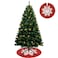Jinou Christmas Tree 6ft with 100 Golden LED lights &amp; Skirt - Made by Premium Quality PVC Material with Sturdy Metal Stand - Artificial Christmas tree for Home,Office,Shop, Indoor, Outdoor and Parties