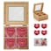 Jinou Valentine's day gift &ndash; Heart Shape Candles Encased in Premium Quality Bamboo box &ndash; Gift for Wife, Husband, Boyfriend and Girlfriend