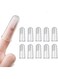 Aputue Dog Finger Toothbrush, 10 PCS Dog Toothbrush Kit, Full Surround Bristles Dogs Cat Toothbrush, Silicone Pet Toothbrushes, Non-toxic Silicone Dogs Teeth Cleaning Kit, Easy to Clean (Clear White)