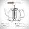 Hiware Glass Teapot with Removable Infuser 1000ml Stovetop Tea Maker and Tea Maker