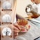 Hiware Glass Teapot with Removable Infuser 1000ml Stovetop Tea Maker and Tea Maker