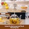 Hiware Glass Teapot with Removable Infuser 1000ml Stovetop Tea Maker and Tea Maker