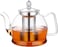 Hiware Glass Teapot with Removable Infuser 1000ml Stovetop Tea Maker and Tea Maker