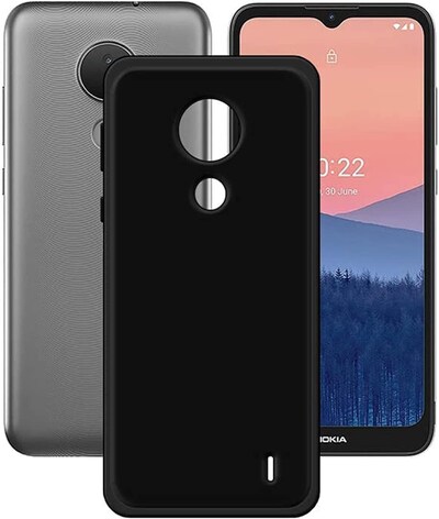 REY Cover in Gel TPU Anti-Shock per Nokia C21 Plus, Morbido Silicone Custodie Protettivo Case, Anti-Scratch, Protettiva Sottile Back Cover