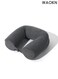 Memory Foam Travel Pillow, Neck Pillow for Neck, Chin, Lumbar and Leg Support Pain Relief, Adjustable Pillow for Airplane, Car, Home ,Twist the neck pillow at will ,Comfortable and portable , unisex , 62*12cm ,(grey).