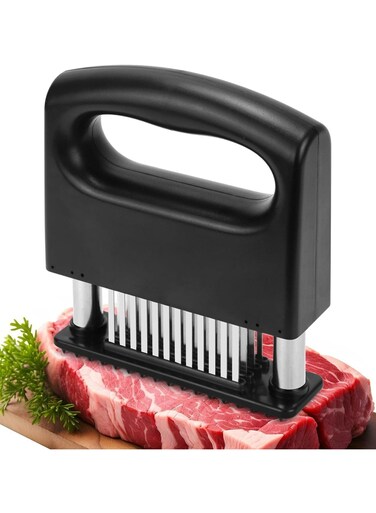 Meat Tenderizer Tool with 48 Stainless Steel Sharp Needle Blades for Tenderizing Beef Chicken