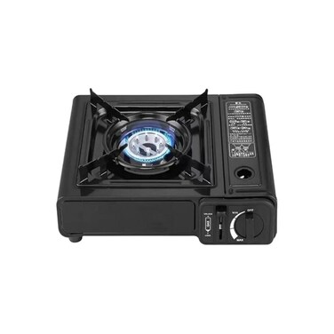 2-in-1 Portable Gas Stove with Auto Ignition &amp; Overheat Protection for Indoor/Outdoor Cooking