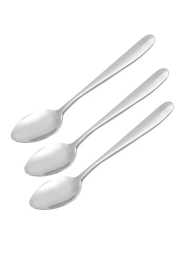 3-Piece Tea Spoon Set Silver