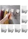 Yoawllty 6 Pcs Adhesive Wall Hook Towel Hooks,Heavy Duty for Hanging Towels, Robes, Coats, Keys,Calendars, Stick on Bathroom/Room/Door/Kitchen SUS 304 Stainless Steel(silver1)
