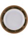 Dinewell Melamine Green Golden Soup Plate, White, 10.5 Inch, Dwsp001Gg ,1 Pc