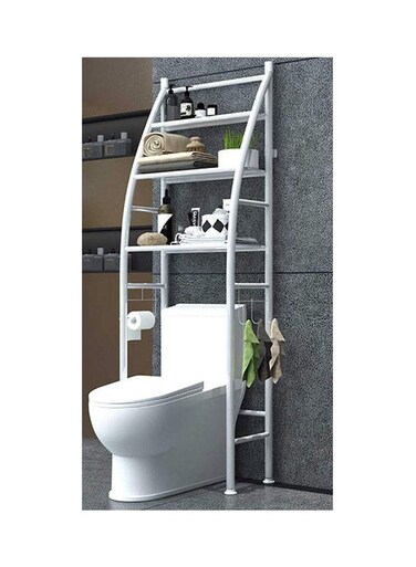 Cabinet Shelving Kitchen Bathroom Space Saver Shelf Organizer White 91 x 7 x 28cm