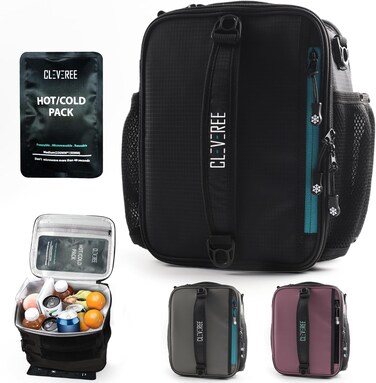 Insulated Lunch Bag - Cooler Bag - Expandable Lunch Bag suitable for Work Office School Travel - Lunch Bag for Men and Women - Lunch Box Leak proof with Adjustable Shoulder Strap