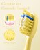 MySmile DY156 Electric Toothbrush for Adults, Rechargeable Sonic Battery Toothbrush Portable with 3 Brush Heads, 2 Mins 5 Modes Smart Timer, 45000VPM, One Charge for 60 Days (Yellow, M)