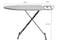 ESSENTIALS 360&reg; Ironing Board 110x30cm, Adjustable Height, Double Felt Sheet with Jumbo Slicone Paded Iron Rest, Heavy Duty 32mm and 25mm Metal Frame, Space-Saving for Home, Laundry Room, Dorm