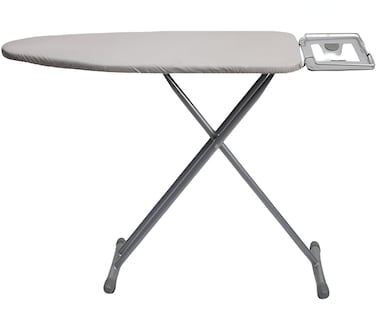 ESSENTIALS 360&reg; Ironing Board 110x30cm, Adjustable Height, Double Felt Sheet with Jumbo Slicone Paded Iron Rest, Heavy Duty 32mm and 25mm Metal Frame, Space-Saving for Home, Laundry Room, Dorm