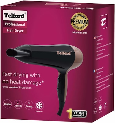 Telford Professional Hair Dryer with Concentrator Nozzle
