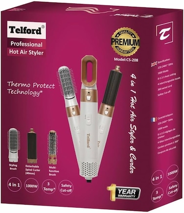Telford 4 in 1 Hot Air Styler &amp; Curler