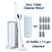 Toilet Cleaning Wand Kit with 40 Refills, Disposable Toilet Cleaning System Toilet Wand, Storage Caddy and 40 Toilet Cleaning refills Heads for Bathroom Cleaning.