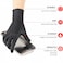 LOMAR Nitrile Examination Gloves - Black, Powder-Free, Size Large (100 Pieces)   Professional Grade, Latex-Free &amp; High Sensitivity
