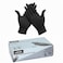LOMAR Nitrile Examination Gloves - Black, Powder-Free, Size Large (100 Pieces)   Professional Grade, Latex-Free &amp; High Sensitivity
