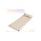 Self-Inflating Camping Sleeping Pad, Double-Layer Foam, Built-in Pillow, Water-Resistant, Beige
