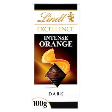 Lindt Excellence Intense Orange Dark Chocolate, 100g