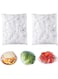 Disposable Elastic Food Storage Covers Fresh Keeping Bags Plastic Sealing Bags Food Cover Universal Kitchen Wrap Seal Caps for Bowls Plates Dishes Cooking Pans (200 Pieces)