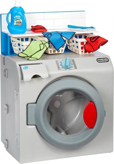 غسالة ومجفف ملابس Little Tikes 175084-Euc بتصميم كلاسيكي من الخمسينيات، صغير الحجم