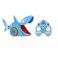 سيارة لعبة Little Tikes Shark Strike RC تعمل بجهاز تحكم عن بعد، متعددة الألوان.