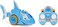 سيارة لعبة Little Tikes Shark Strike RC تعمل بجهاز تحكم عن بعد، متعددة الألوان.