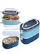 304 Stainless Steel Double Layer Insulated Lunch Box Leak Proof Bento Box Food Container 1400ml