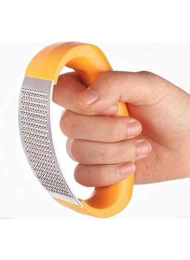 AL KHAANI Garlic Press Rocker,Professional Garlic Chopper tool and Crusher,Garlic peeler,durable Rocker and Cleaning brush Plus egg yolk separator-Kitchen Gadgets