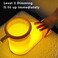 NoFun Silicone LED Lamp Rainboot Night Light, USB Rechargeable &ndash; Yellow