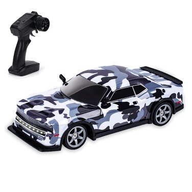 High Speed Drift Remote Control Car with Racing and Drift Tires - Multicolor