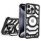 iPhone 14 Pro Max Bazel Less Carbon Fiber Magsafe Case With Metal Kickstand - Turquoise
