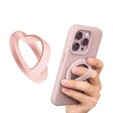 Mobile Phone Ring Holder Magnet for MagSafe Silicone Smartphone Finger Holder - Pink