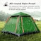 LB-20618 4 Person Camping Tent Large Waterproof Family Tent - Multicolors