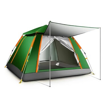 LB-20618 4 Person Camping Tent Large Waterproof Family Tent - Multicolors