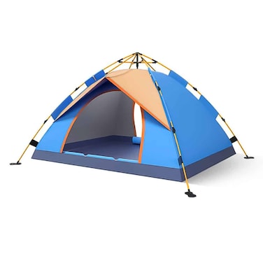 LB-20348 4 Person Camping Tent Large Waterproof Family Tent - Multicolors