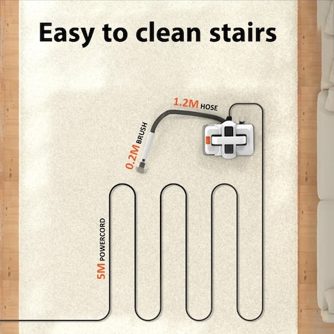 750W Portable Carpet Cleaner with 1000ML Clean &amp; 800ML Waste Water Tank Capacity