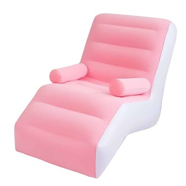 كرسي سطح قابل للنفخ مع مضخة هواء، أريكة استلقاء لغرفة المعيشة الداخلية وغرفة النوم، والسفر في الهواء الطلق والتخييم والنزهة وصالات الشاطئ