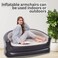 كرسي مزدوج قابل للنفخ للبالغين - أريكة قابلة للطي قابلة للنفخ - أريكة هوائية محمولة للحياة الداخلية والأنشطة الخارجية والتخييم والسفر